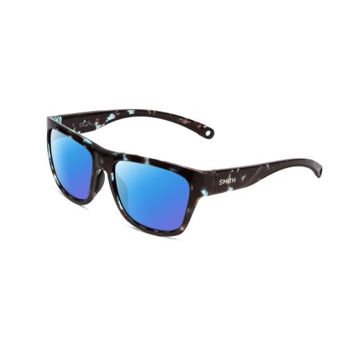 Smith Joya Womens Polarized Sunglasses Sky Tortoise Marble Brown 56 mm 4 Options Blue Mirror Polar