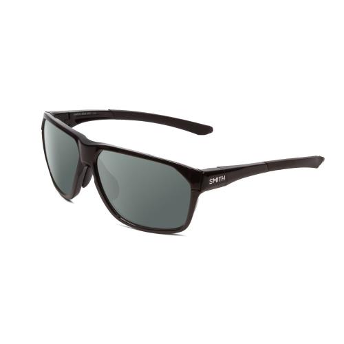 Smith Leadout Pivlock Unisex Polarized Sunglasses in Gloss Black 63 mm 4 Options Smoke Grey Polar