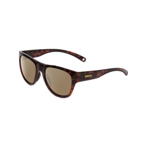 Smith Rockaway Women Cateye Polarized Bi-focal Sunglasses in Tortoise Brown 52mm Brown