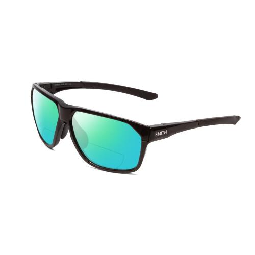 Smith Leadout Pivlock Square Polarized Bi-focal Black Sunglasses 63mm 41 Options Green Mirror