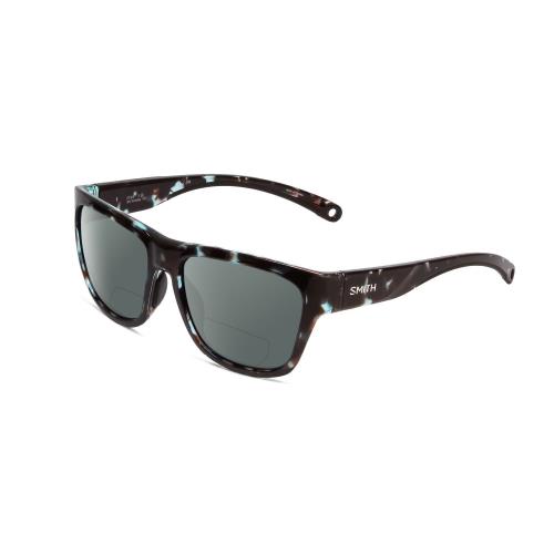 Smith Joya Women Polarized Bi-focal Sunglasses in Sky Tortoise Marble Brown 56mm Grey