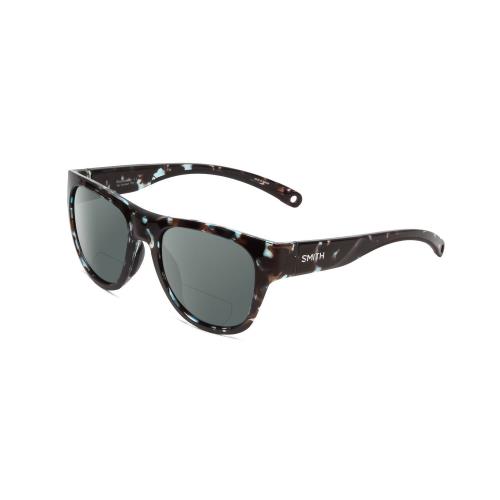 Smith Rockaway Ladies Cateye Polarized Bi-focal Sunglasses Tortoise Marble 52 mm Grey