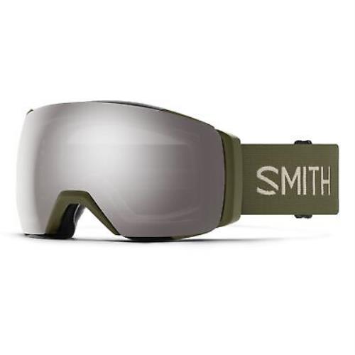 Smith I/o Mag XL Snow Goggles Forest Frame Chromapop Sun Platinum Mirror Lens