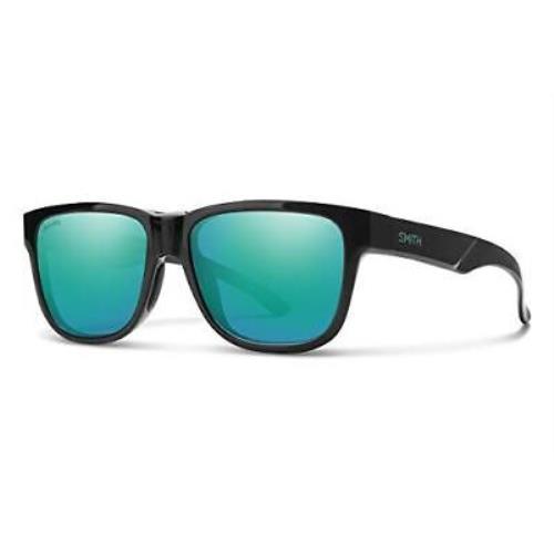 Smith Lowdown Slim 2 Sunglasses Black Jade Green/chromapop Polarized Opal Mirror