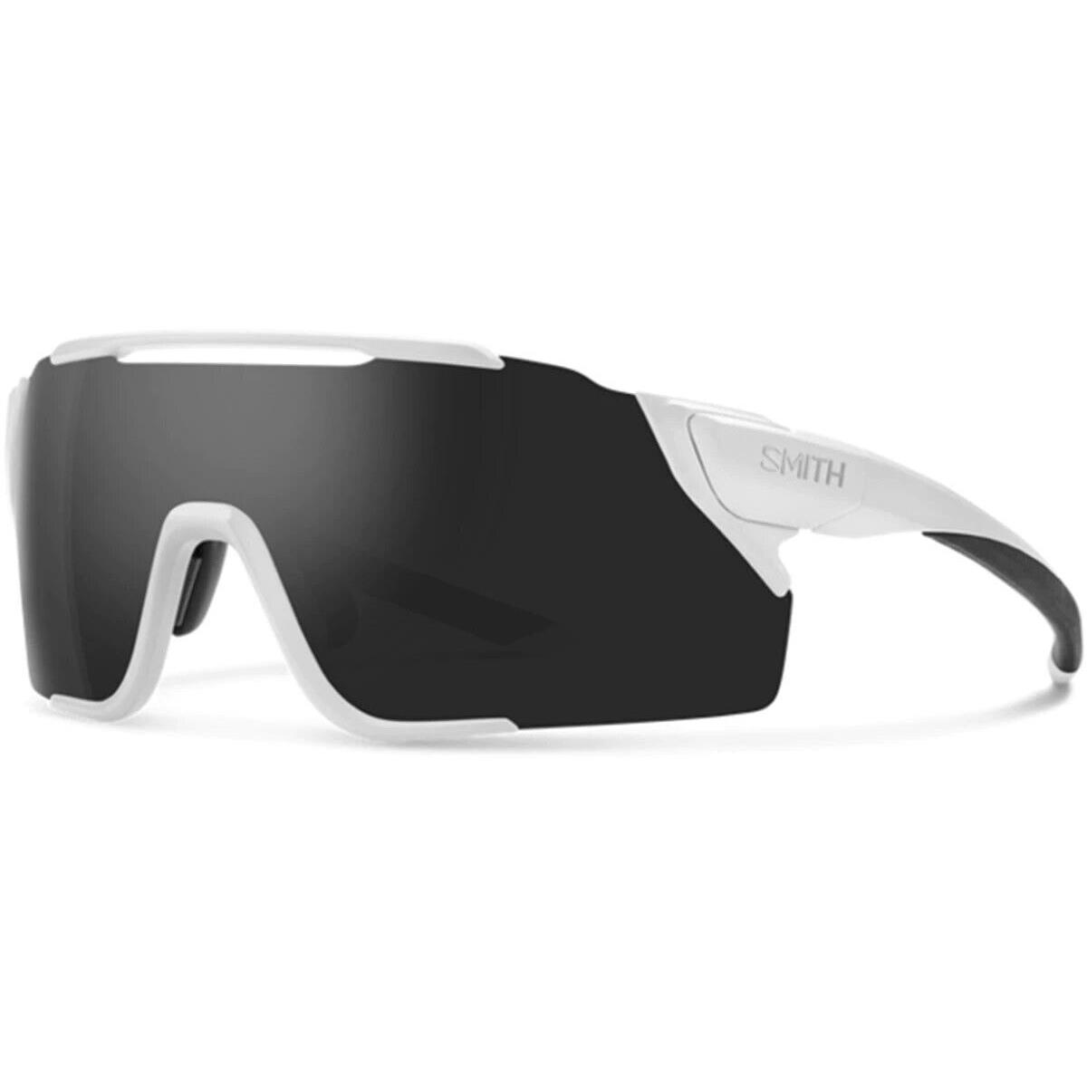 Smith Attack Mag Mtb Sunglasses Matte White Chromapop Black Lens + Bonus Lens