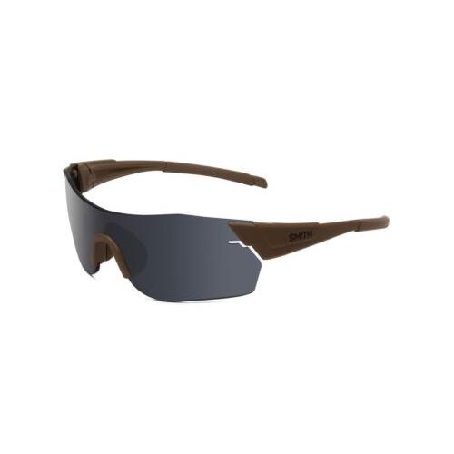Smith Arena Elite Wrap Rimless Sunglass Tan 499 Brown/cp Black Clear/rose 135 mm - Frame: , Lens: