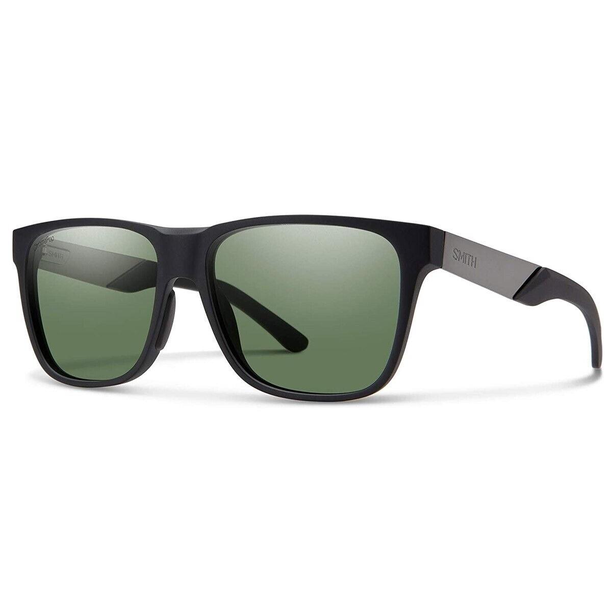 Smith Lowdown Steel Sunglasses Matte Black Ruthenium Polarized Gray Green Lens