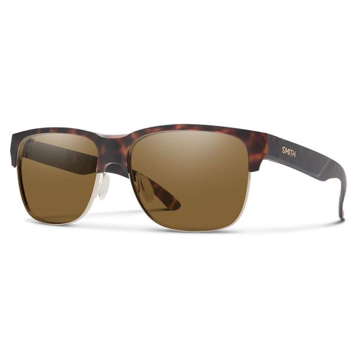 Smith Lowdown Split Sunglasses Matte Tortoise Polarized Brown Lens