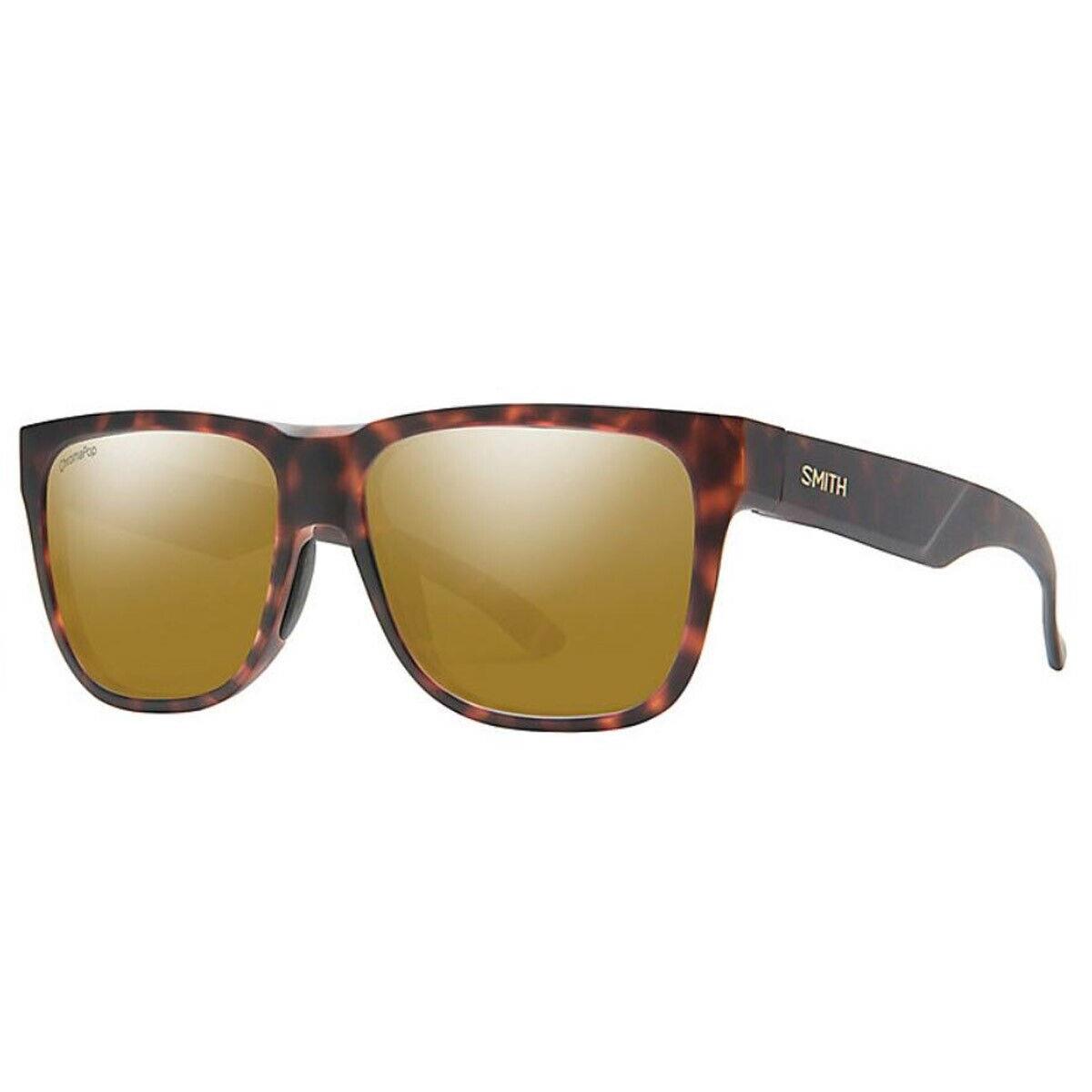 Smith Lowdown 2 Sunglasses Matte Tortoise Polarized Bronze Mirror Lens