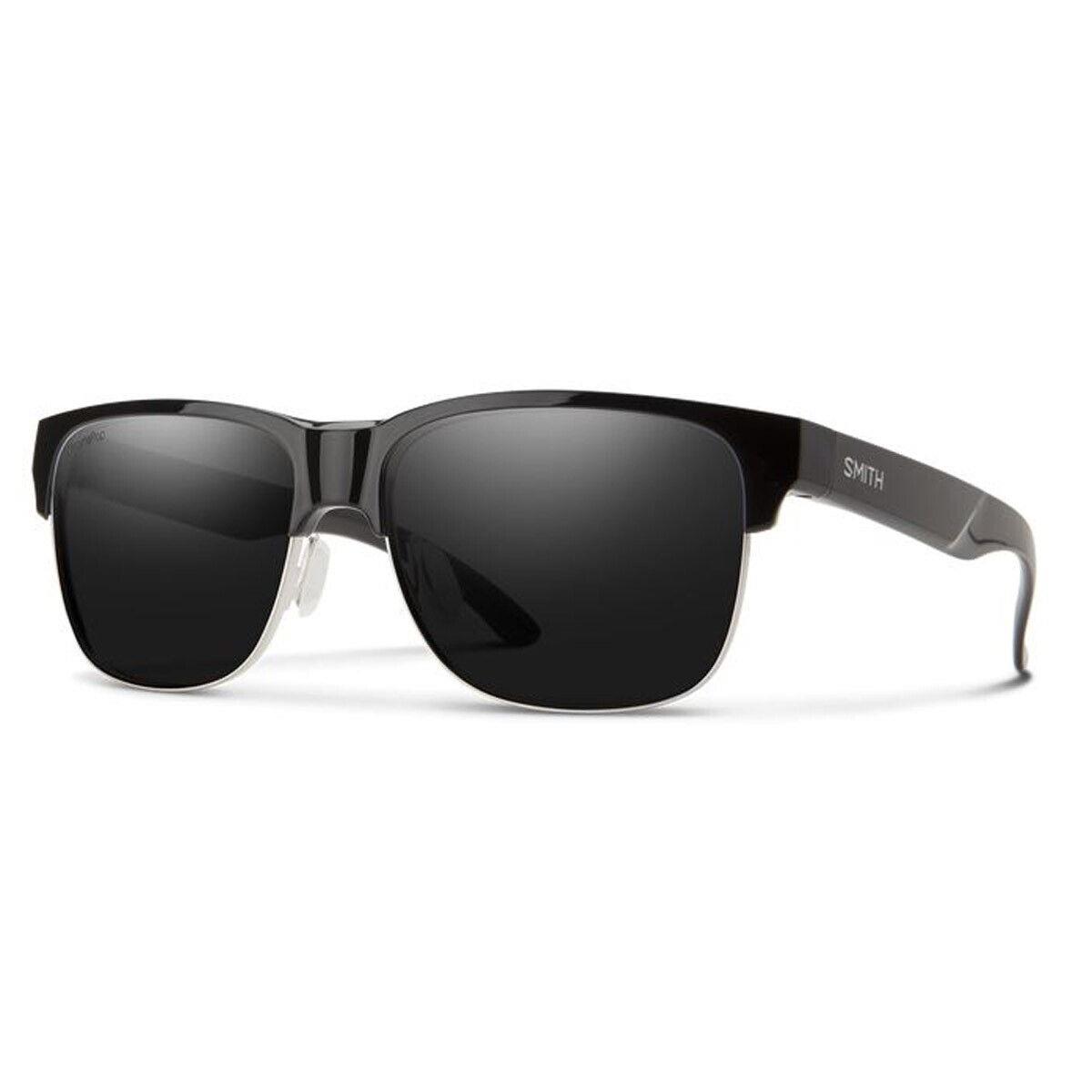 Smith Lowdown Split Sunglasses Matte Black Frame Polarized Black Lens - Frame: Black, Lens: Black