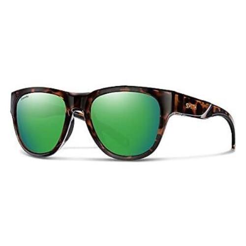 Smith Rockaway Women Cateye Sunglasses Tortoise/chromapop Polarized Green Mirror