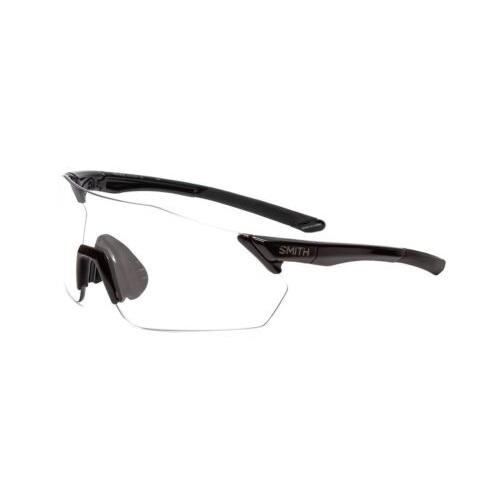 Smith Reverb Unisex Wrap Rimless Sunglasses Gloss Black /photochromic Clear Grey