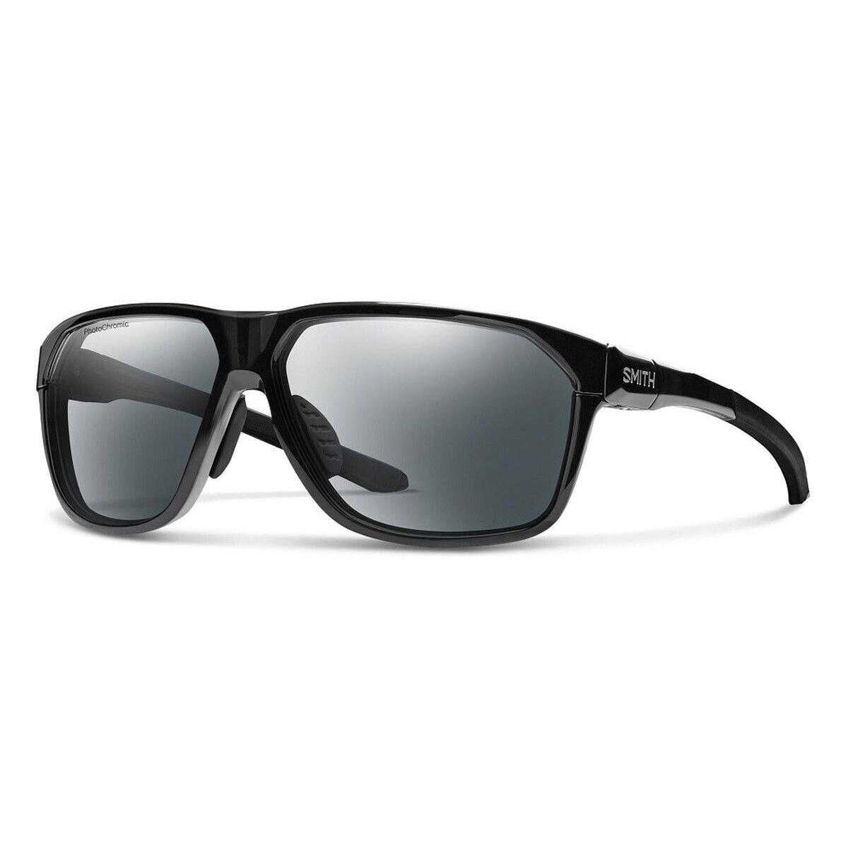 Smith Leadout Pivlock Sunglasses Black Frame Photochromic Clear to Gray Lens