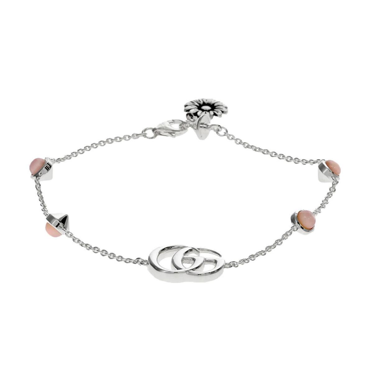 Gucci Sterling Silver Marmont Flower Bracelet YBA527393002017