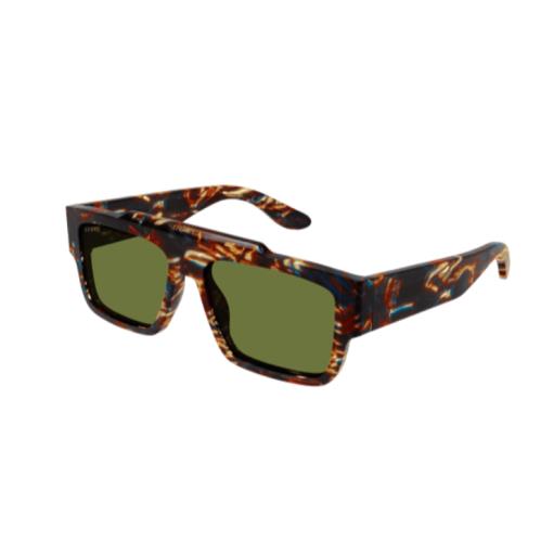 Gucci GG1460S 002 Havana/green Square Men`s Sunglasses