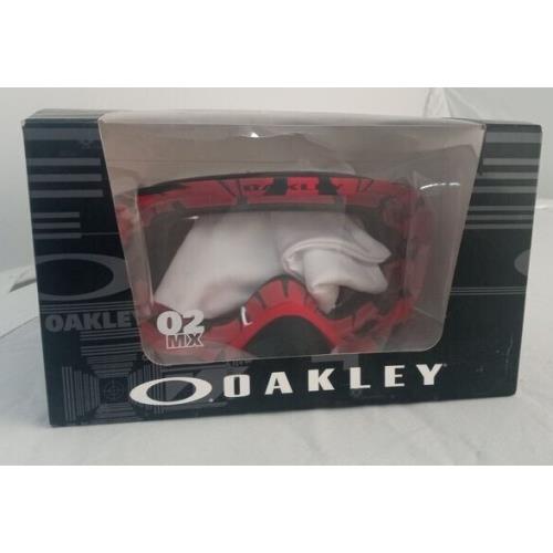Oakley OO7068-06-K02691 O2 MX - Imtimidator Blood Red with Clear Lense