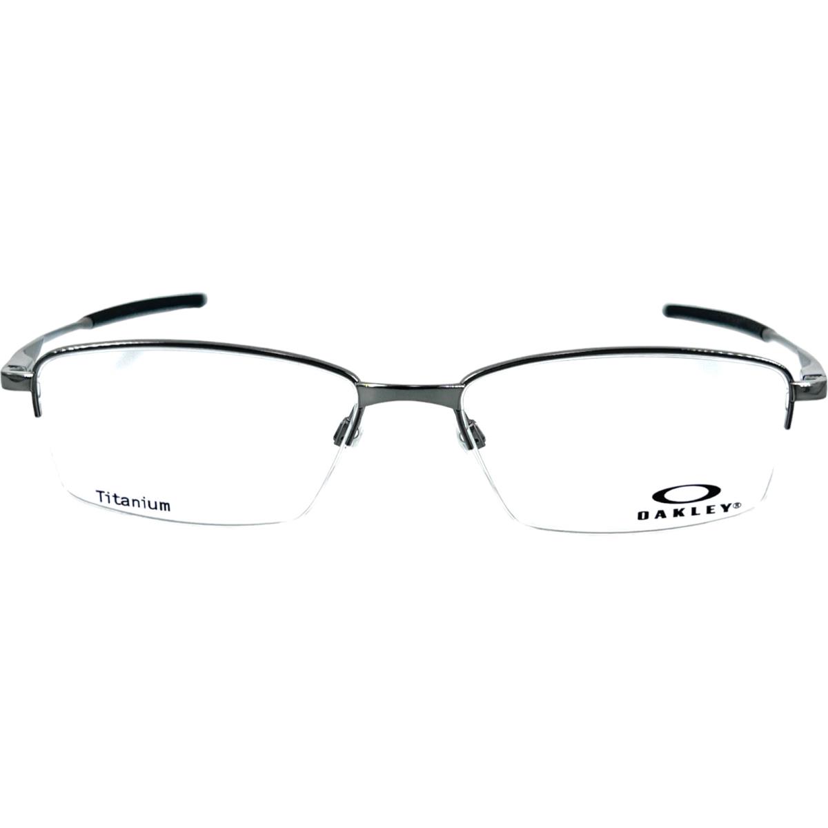 Oakley Limit Switch 0.5 Mens Semi Rimless Eyeglass Frame 0454 Black Chrome 54-17