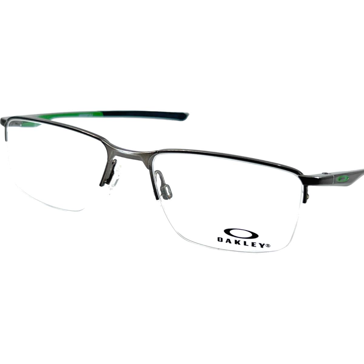 Oakley OX3218 Socket 5.5 Men`s Semi Rimless Eyeglass Frame 0252 Satin Pewter 52 - 035J Pink, Frame: Gray