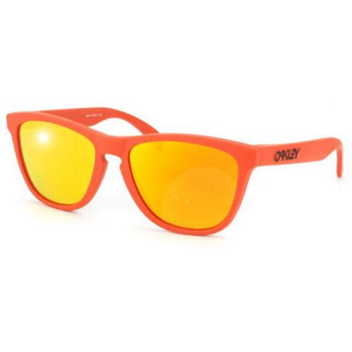 Oakley Sunglasses Frogskins Orange W/fire Iridium 24-344 - Frame: Orange, Lens: