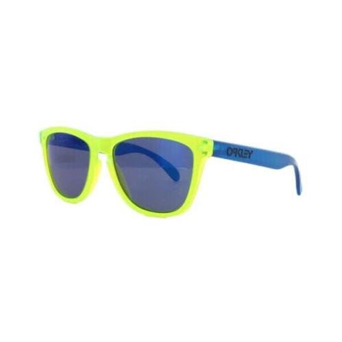 Oakley sunglasses Frogskins - Frame: Yellow/Blue, Lens: Blue 0