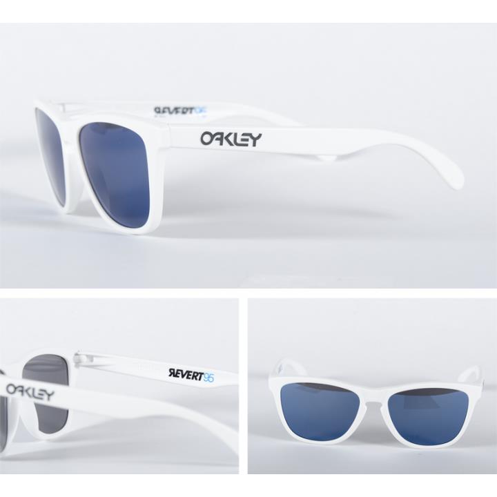 Oakley Sunglasses Frogskins Revert Collection Matte White Ice Iridium OO9013-88 - Frame: White, Lens: