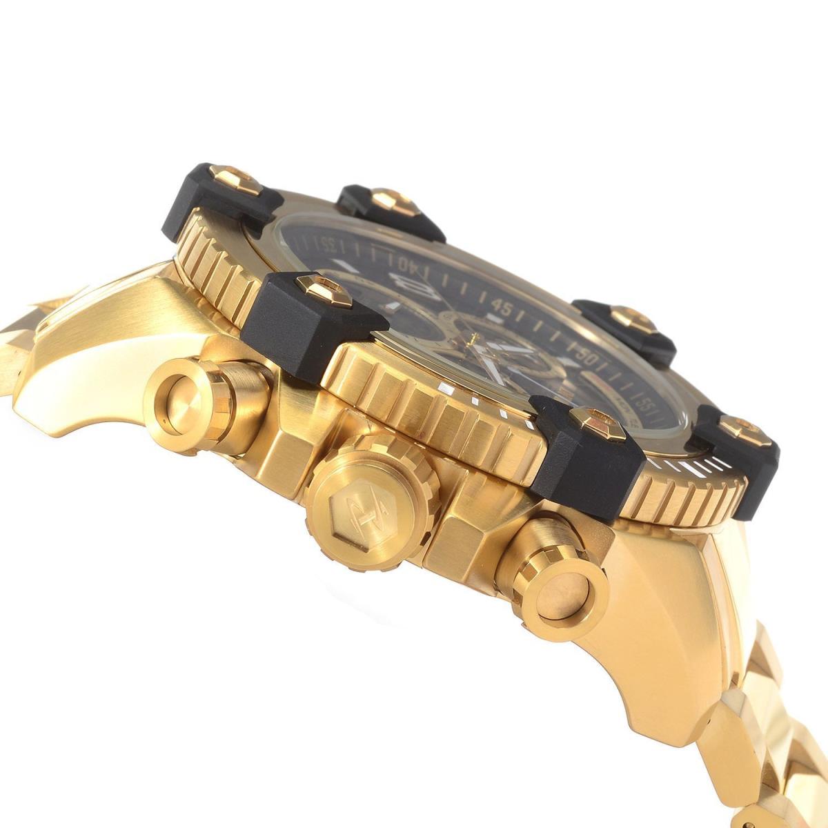 Invicta watch  - Blak Mother Of Pearl Dial, Gold Band
