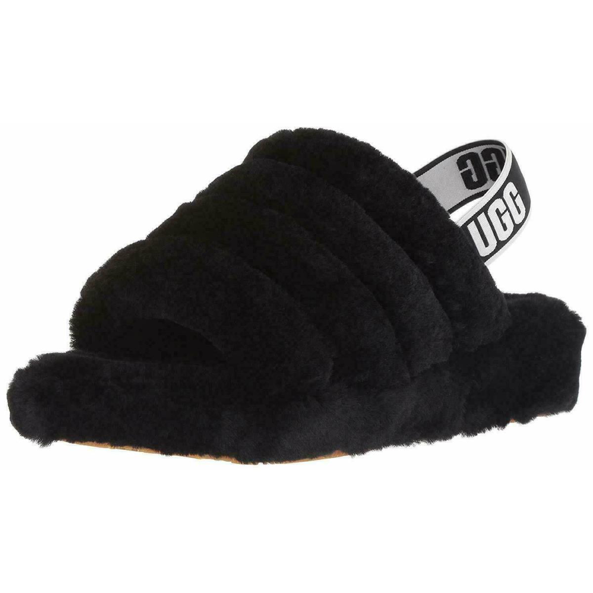 Ugg Women`s Fluff Yeah Slide Slipper 1095119 Black