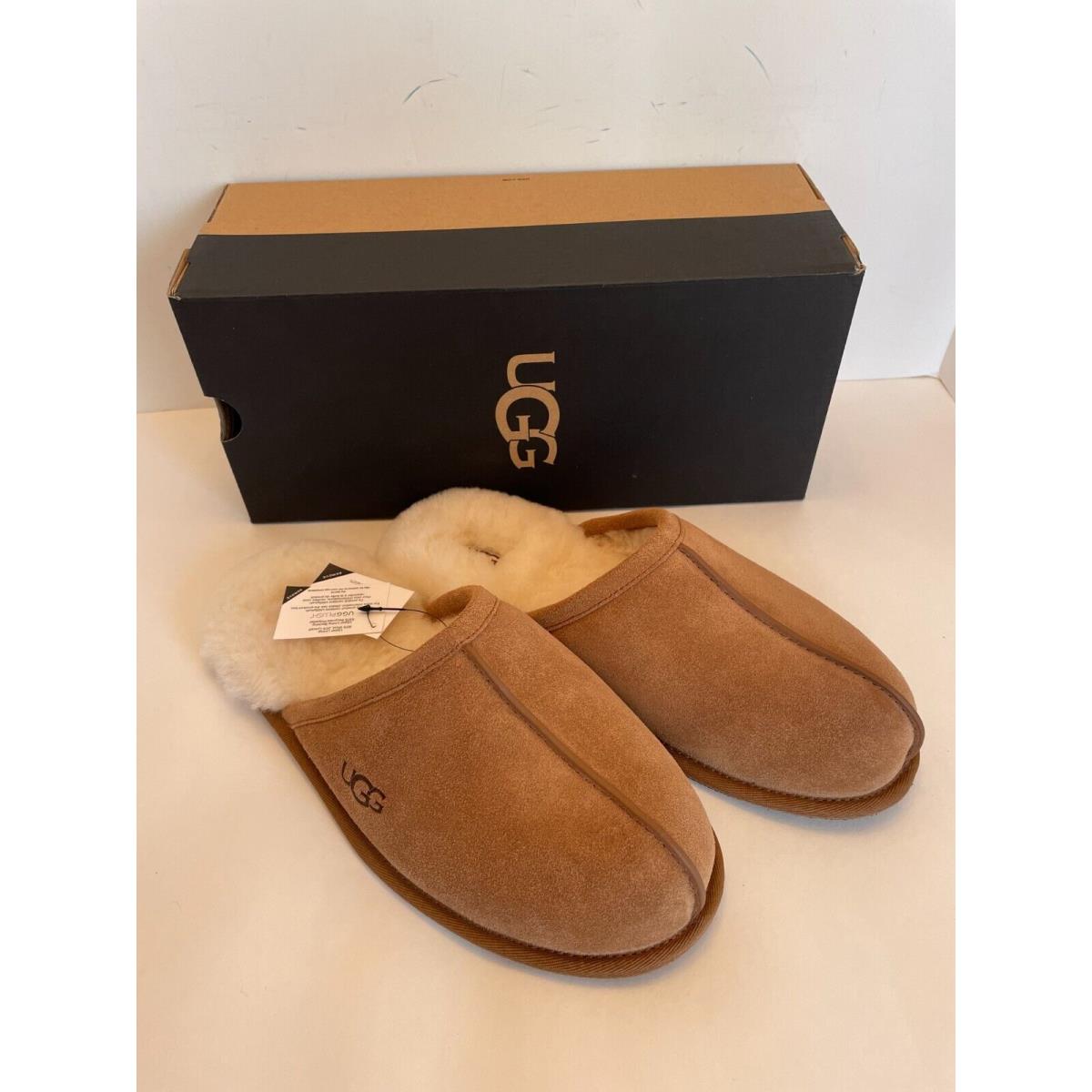 Ugg Men`s Scuff Chestnut Suede Slippers