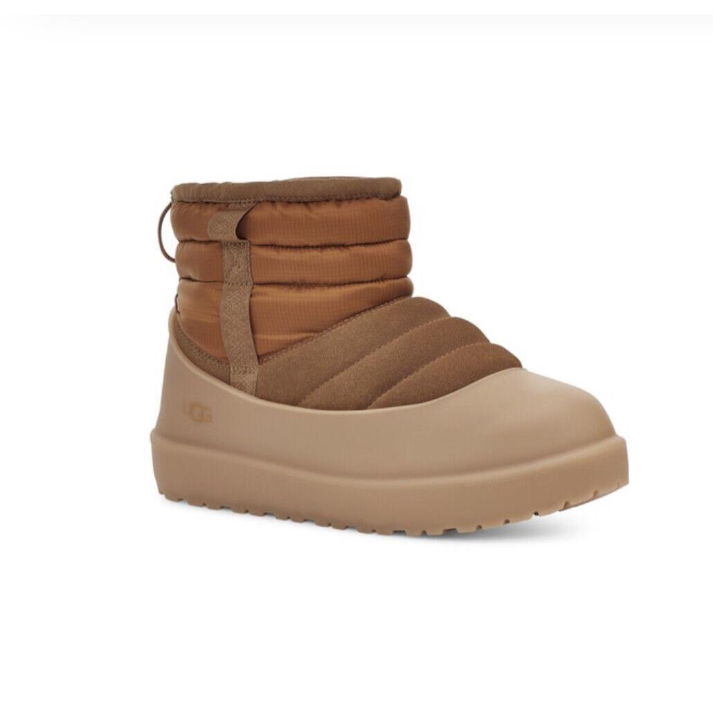 Ugg Classic Mini Pull ON Weather Chestnut Suede Men`s Boots Size US 10