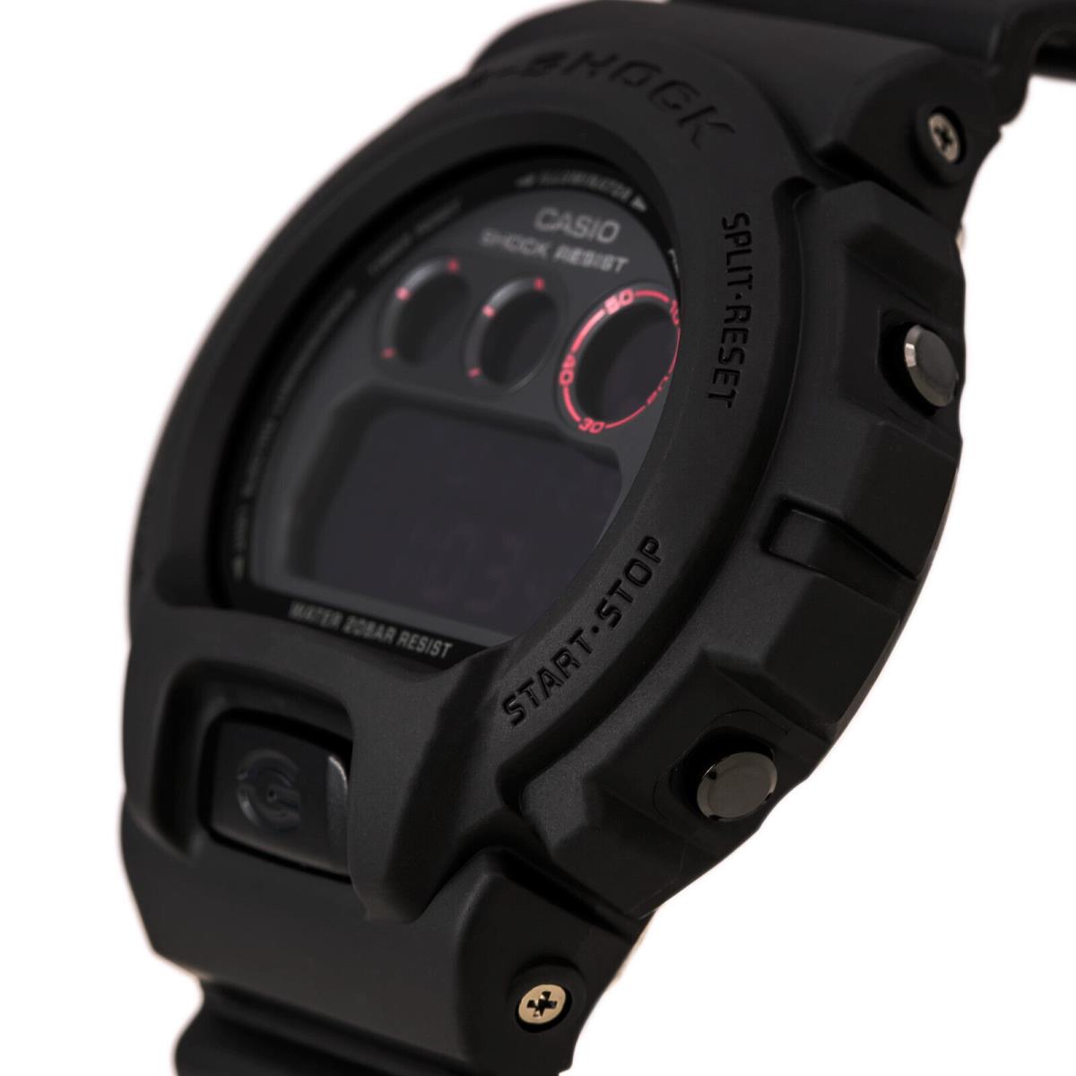 Casio Men`s Watch G-shock Alarm Black Pink Digital Dial Resin Strap DW6900MS-1