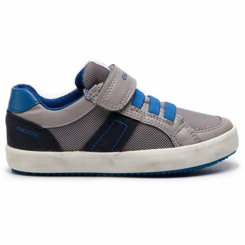 Geox Kid`s Alonisso Low Top Grey/royal Sneaker J922CC 014BU C0069 Boy`s