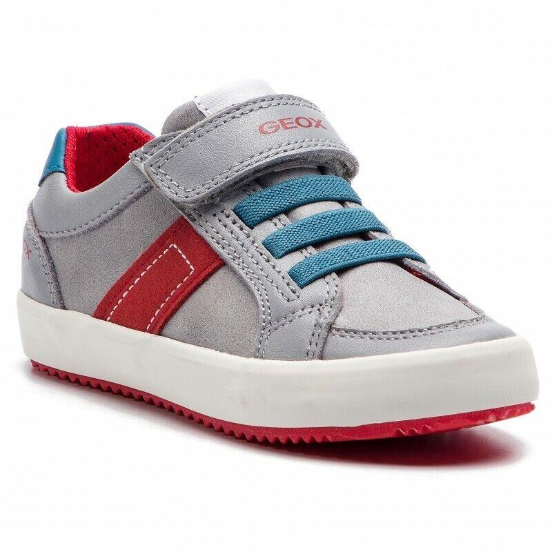 Geox Kid`s Alonisso Low Top Grey/red Sneaker J922CC 0CL85 C0051