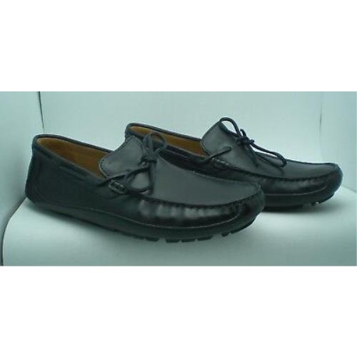 Geox Leather Loafer Moccasin Size 12 US 45 EU Dark Navy Blue