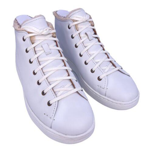 Ugg Pismo High Top Cozy Ankle Sneaker White Lace Up 1110816 Mens Size 8 US - White
