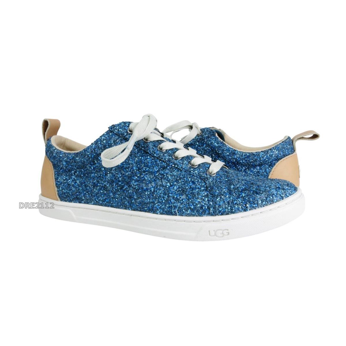 Ugg Karine Chunky Glitter Blue Multi Gold Slip-on Sneakers Womens Size 10 -nib - Blue