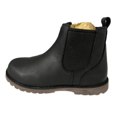 Ugg Callum Boots Black Boys Junior Size 7 Leather