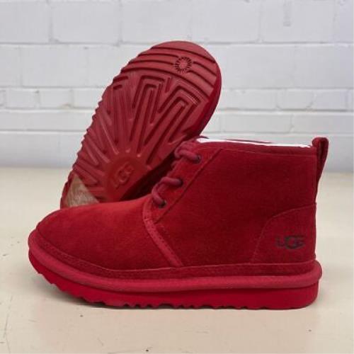 Ugg Neumel II Classic Chukka Boots Big Kids` Size US 4 Samba Red