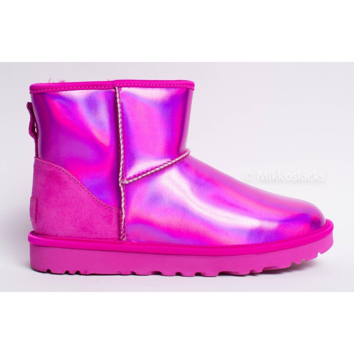 US Size 9 - Ugg Women`s Classic Mini Iridescent in Dragonfruit