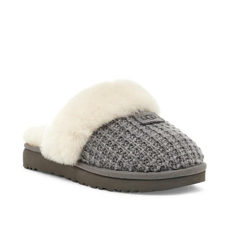 Ugg Cozy Charcoal Women`s Size 8 Soft Knit Comfy 1117659 Slippers