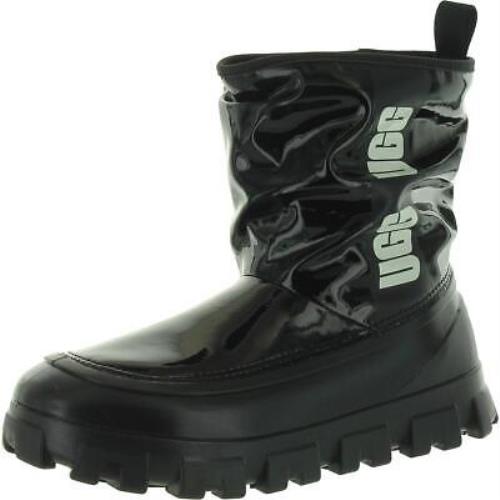 Ugg Womens Brellah Mini Black Pull On Rain Boots Shoes 9 Medium B M Bhfo 8686 - Black