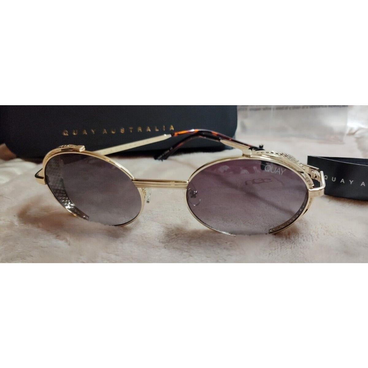 Quay Sunglasses Side Eye Gold Frames/smokey Lenses Rare and Unique