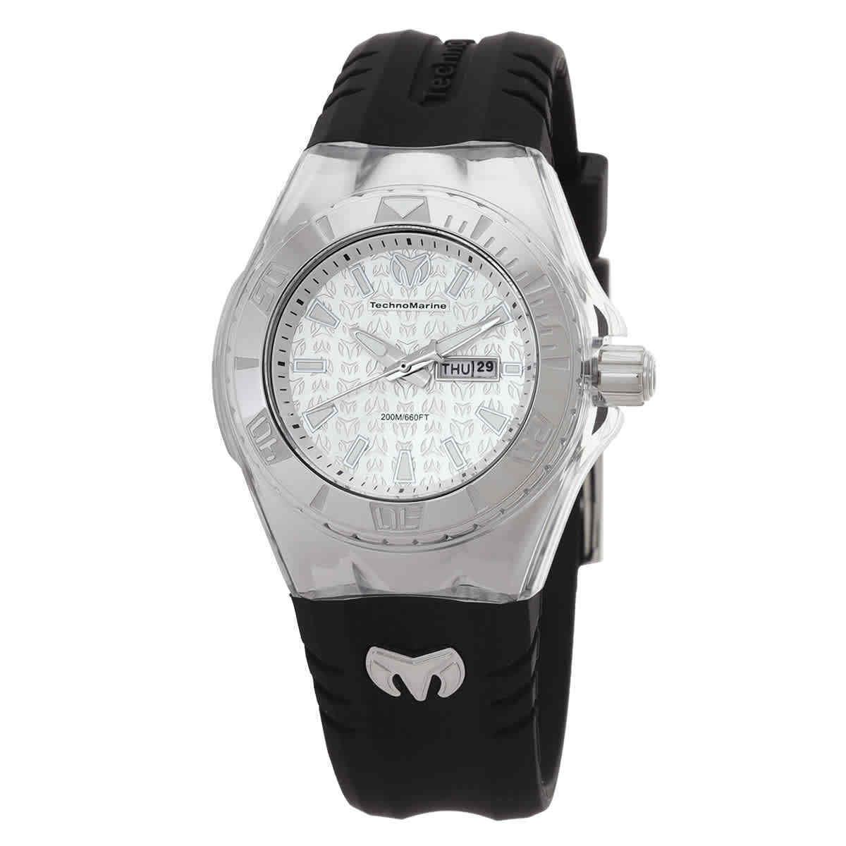 Technomarine Monogram Quartz Silver Dial Ladies Watch TM-122016