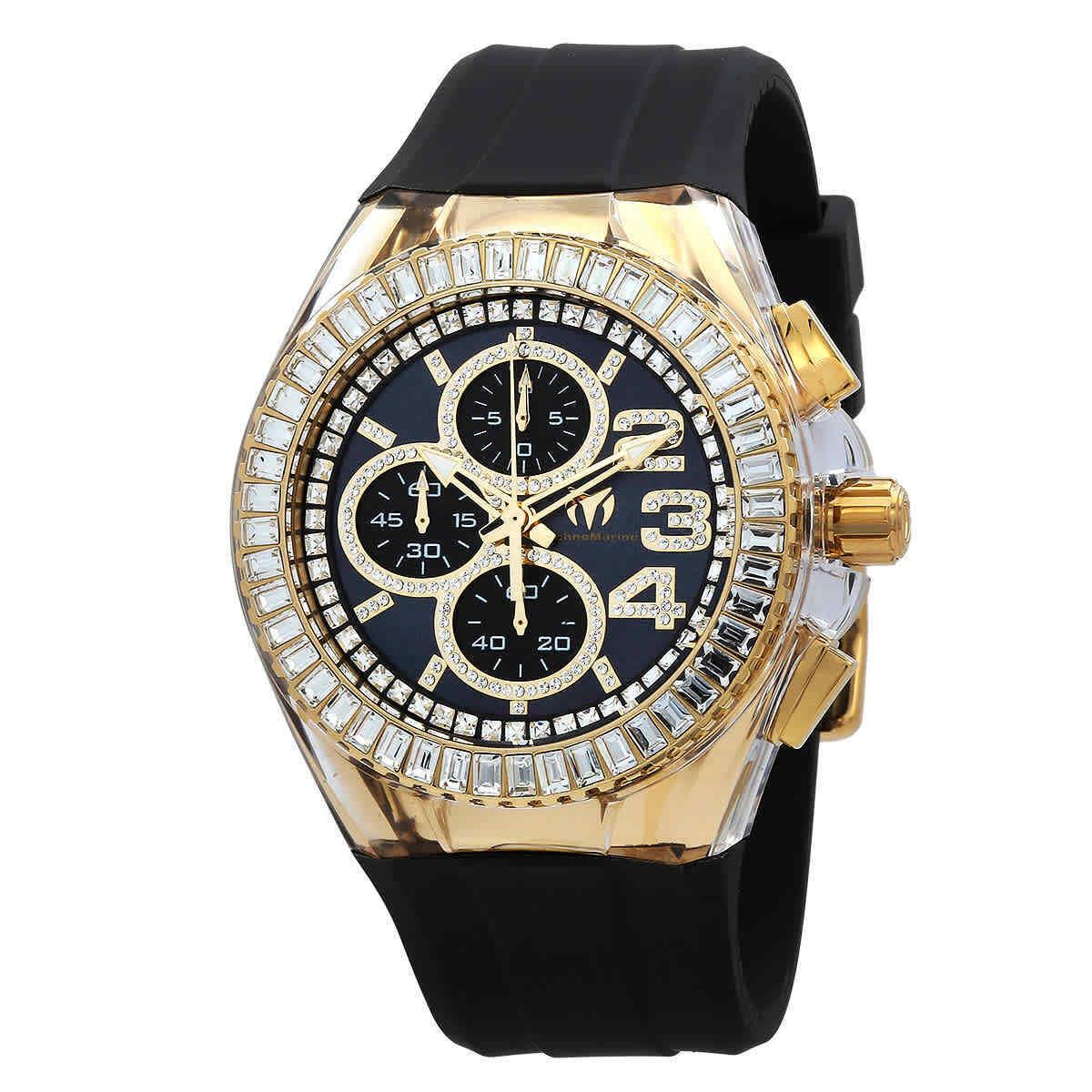 Technomarine Cruise Chronograph Quartz Crystal Black Dial Unisex Watch TM-121027