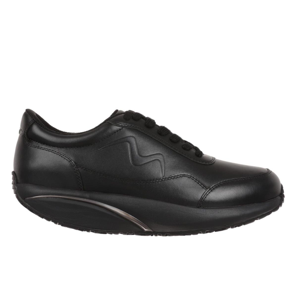 Mbt Women`s Kupiga or 1997 Leather Sneaker Level 3 Rocker Nappa Lthr 2 Style Kupiga-Black W/ Black Sole