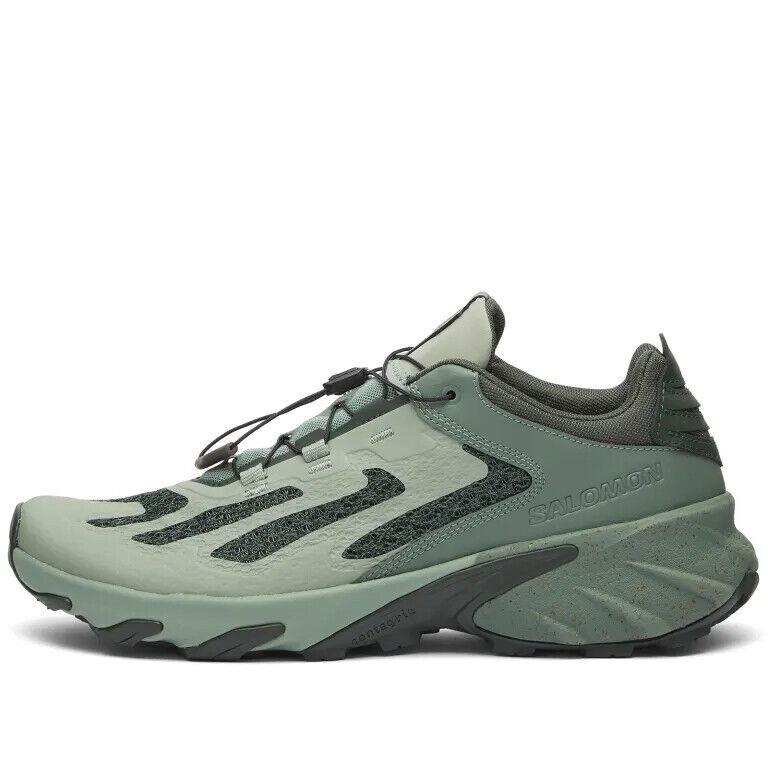 Salomon Speedverse Prg Low Top Sneaker Shoe Leather L47219000 Green Forest Pad