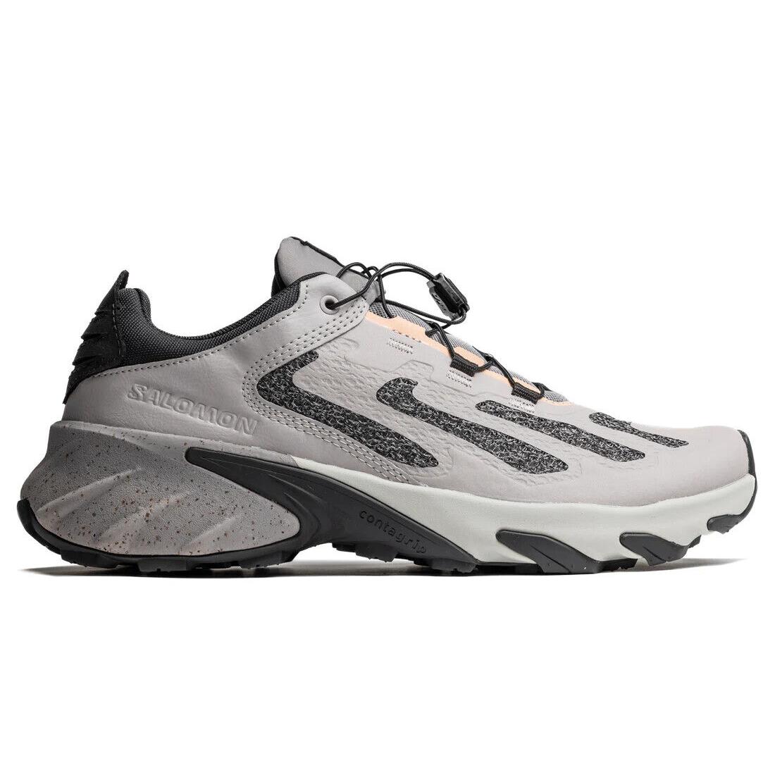 Salomon Speedverse Prg Low Top Sneaker Shoe Calf Leather L47218900 Light Grey - Gray