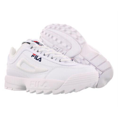Fila Disruptor II 3D Embroider Womens Shoes Size 6 Color: White/navy/red