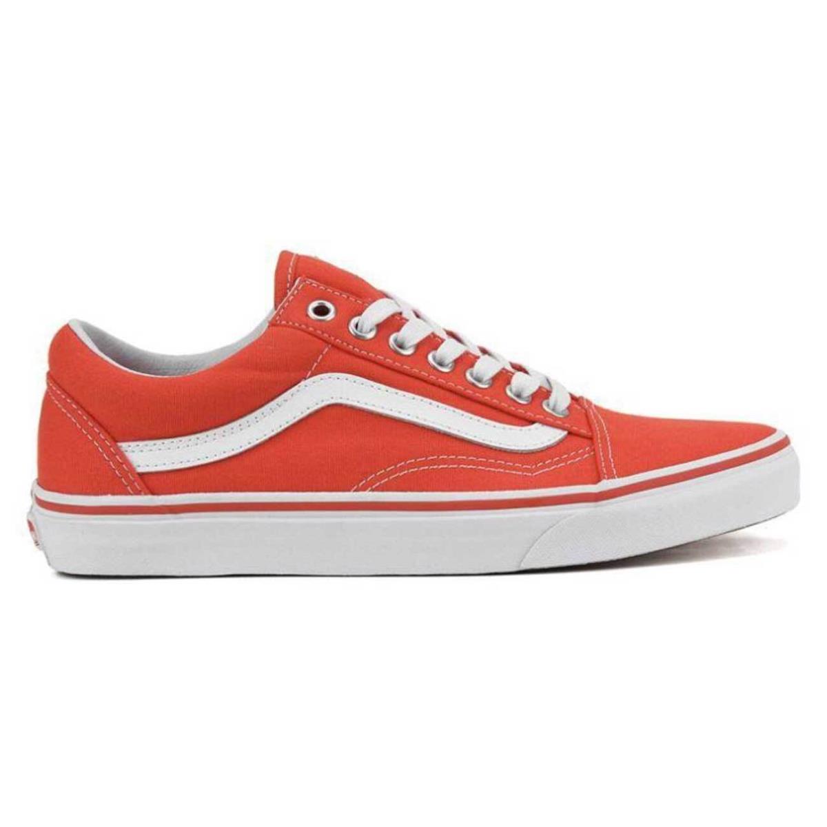Vans Old Skool Cherry Tomato/true White VN0A38G1MOO Unisex Casual Sneakers - Orange