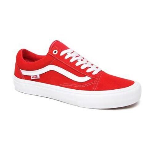 Vans MN Old Skool Pro Sneakers Red Suede