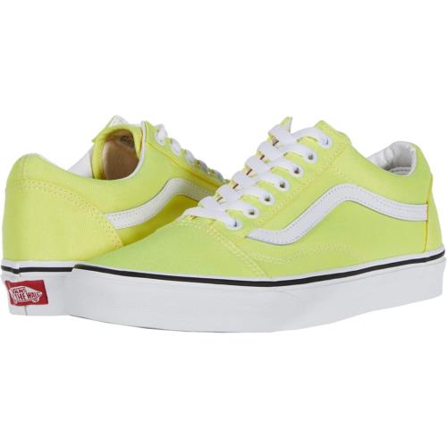Vans Men`s Old Skool Sneaker (Neon) Lemon Tonic/True White